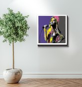 Serenity in Blue Minimalist Abstract Wrapped Canvas